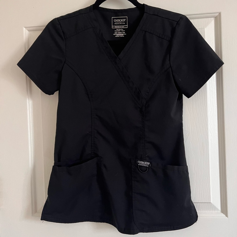 XXS black Cherokee Scrub Top